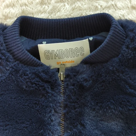 GYMBOREE | Faux Fur Navy Jacket - Picture 9 of 12